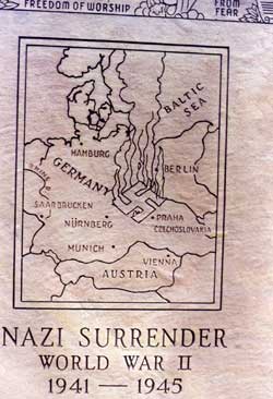 Image on WWII Monument